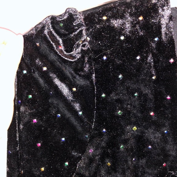 Topshop Black Velvet Dress - Picture 6 of 8